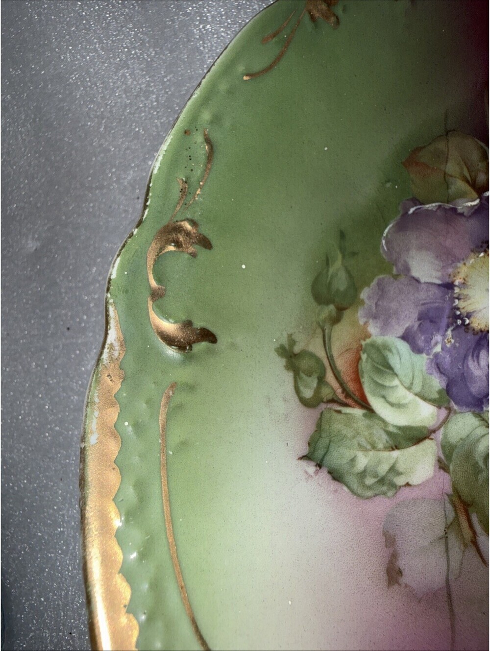 Victorian Vintage Hand Painted Floral - Picture 4 of 7